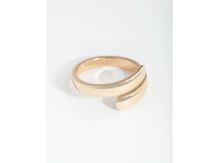 Gold Smooth Wrap Ring