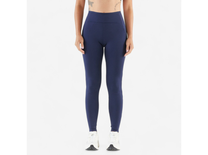 Legging running Femme - KIPRUN Run 500 Confort bleu marine