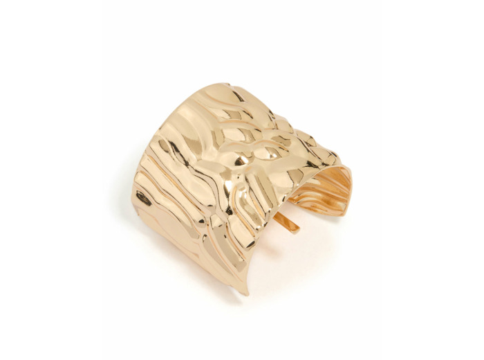 Gold Molten Curved Ponytail Hair Hook