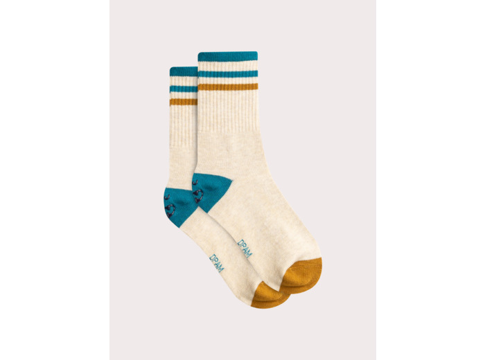 Chaussettes tennis chinées fantaisies pour garçon