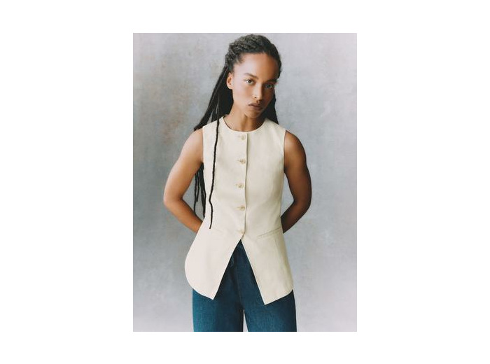 Gilet de costume en lin The Edit