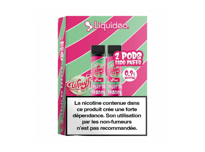 Pack de 2 Pods Wpuff 1800 Pod 2ml 0.9% Liquideo