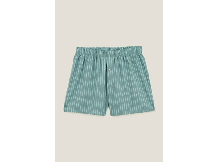 Caleçon rayé en coton - Vert