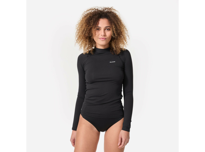 TEE SHIRT anti UV surf manches longues femme noir