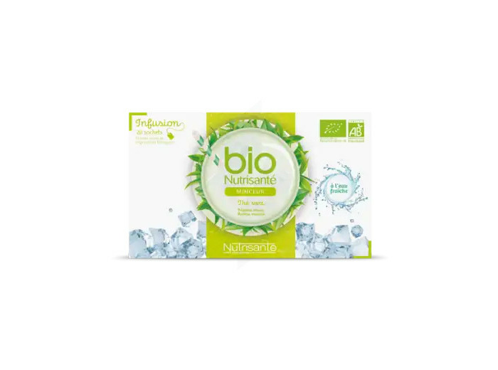 Nutrisanté Infusions Bio Tisane Froide Minceur 20 Sachets