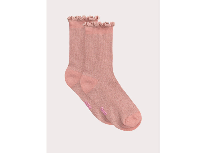 Chaussettes lilas pailletés pour fille