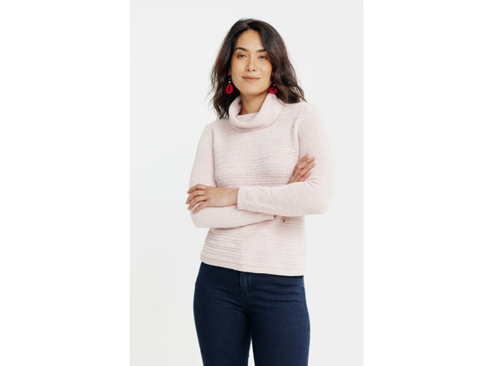 Pull En Chenille Tricotage Fantaisie