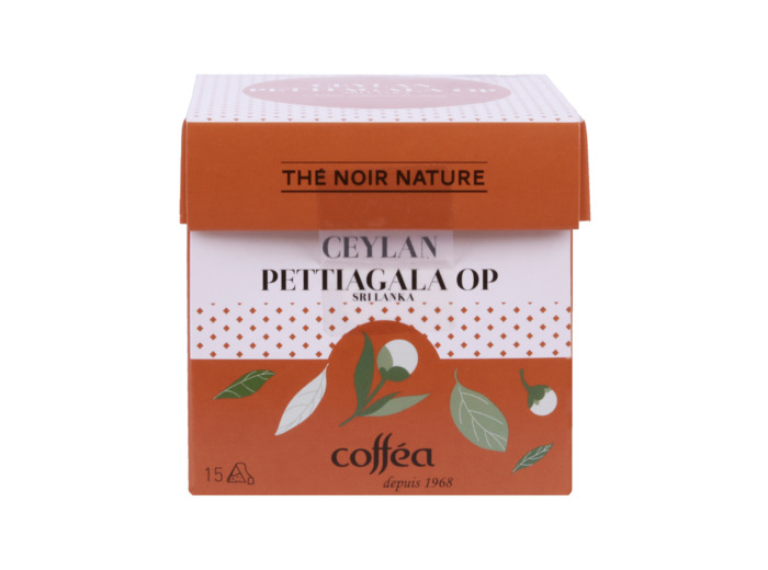 Boîte 15 sachets Thé Noir Ceylan Pettiagala OP