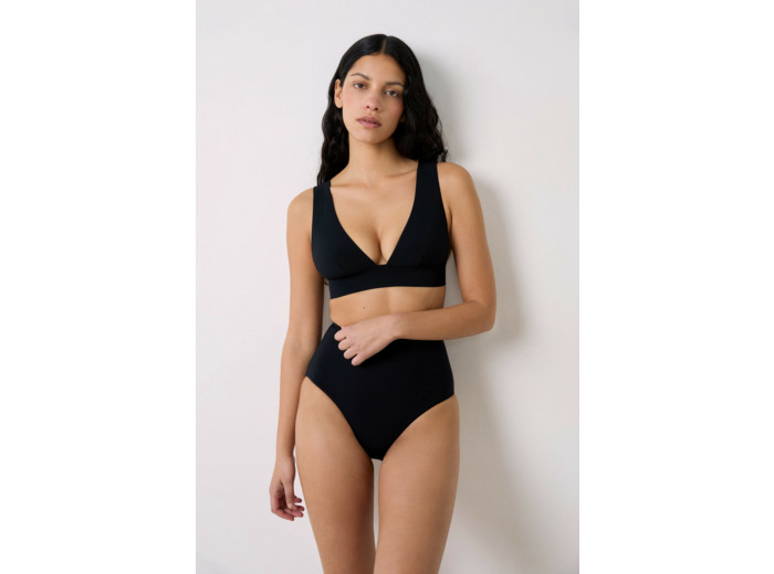 Culotte bikini taille haute gainant bas de maillot