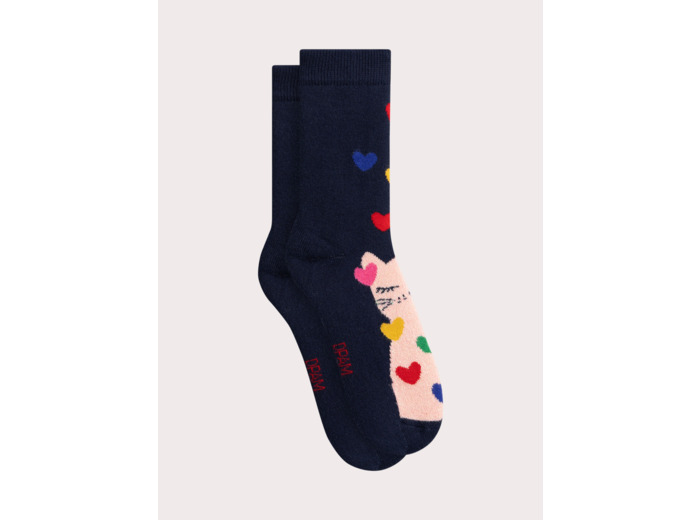 Chaussettes chaudes animation chat pour fille