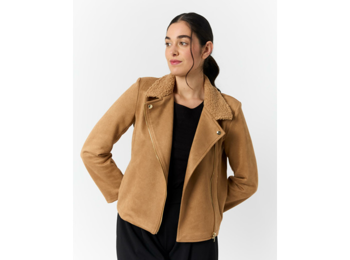Perfecto courte uni CAMEL Femme