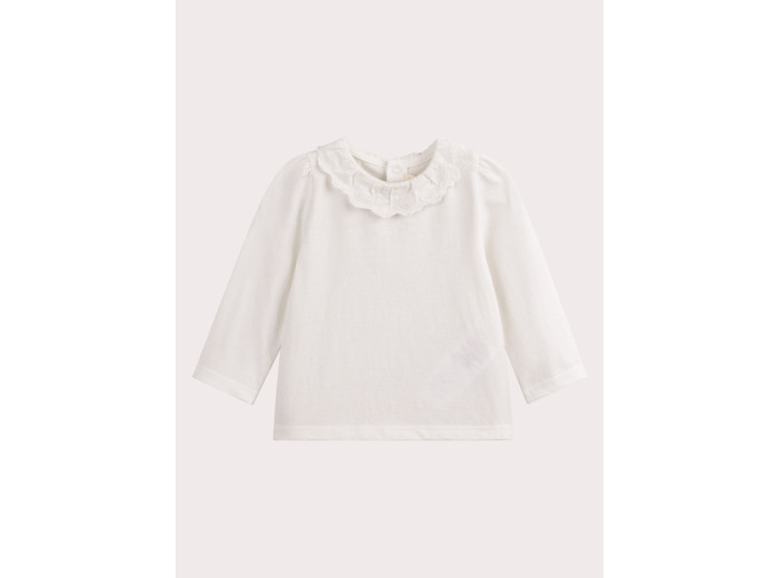 Brassière écrue pour bébé fille