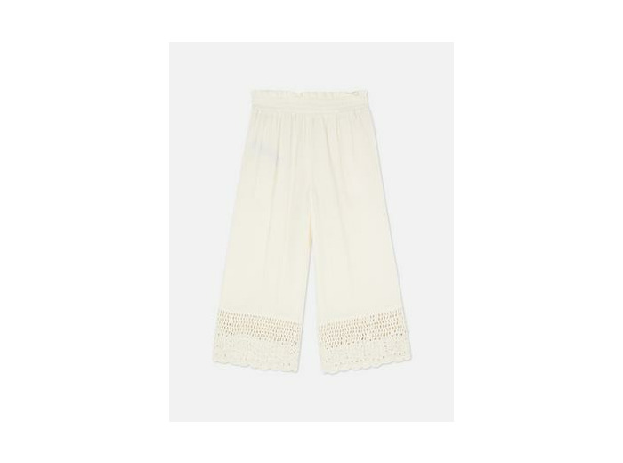 Pantalon large en crochet