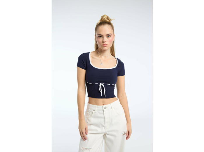 Pull à manches courtes