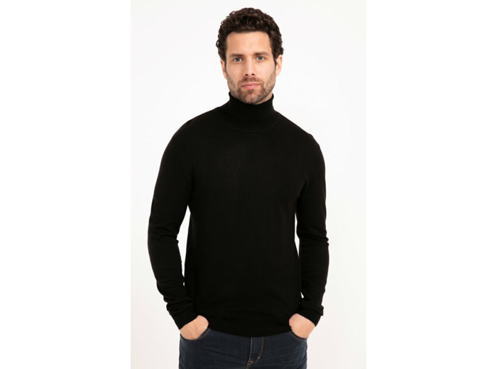 Pull Col Roulé Uni