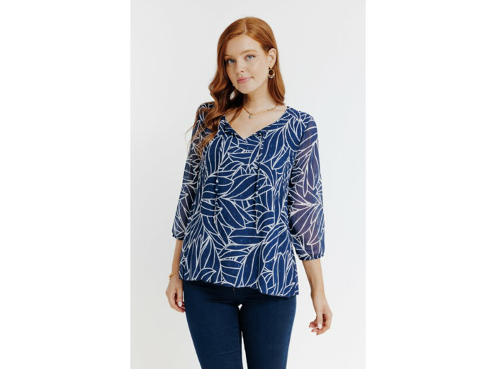 Tunique Plissé Imprimée