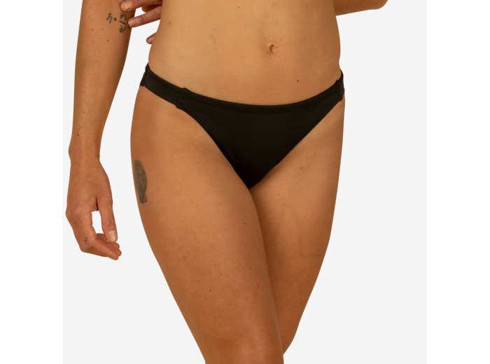 Bas de maillot de bain ALY noire aux bords côté fins et élastiqués