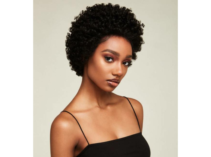 LACE WIG JUMBO COILED PIXIE