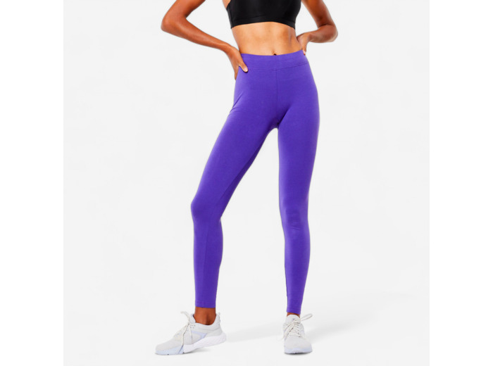 Legging de fitness slim femme, violet royal
