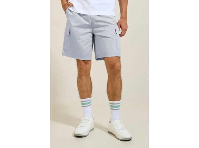 Bermuda cargo matière technique - Bleu clair