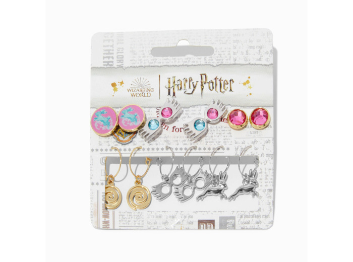 Lot clous d’oreilles et pendantes Luna Lovegood Harry Potter™ - Lot de 6