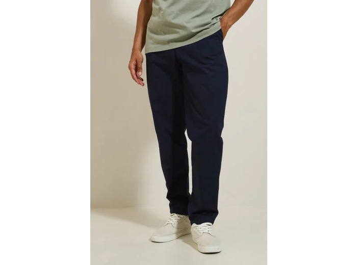 Pantalon coupe relax uni - Bleu foncé
