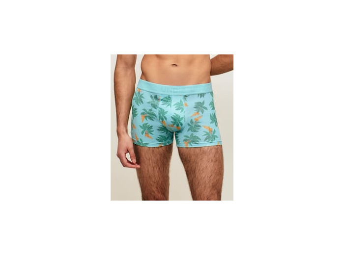 Boxer en microfibre motifs palmiers et bananes