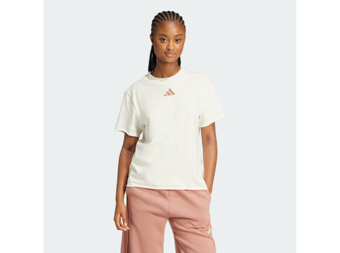 T-SHIRT ADIDAS FEMME BLANC