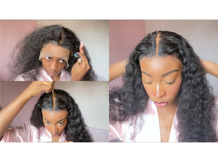 POSE DE PERRUQUE AVEC COLLE BASIQUE