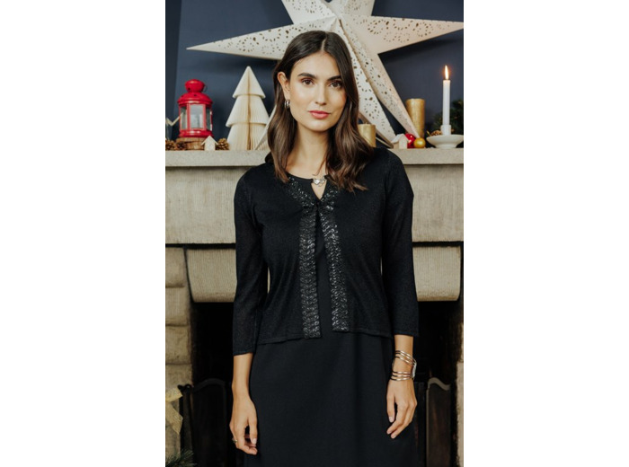 Cardigan Bande Fantaisie