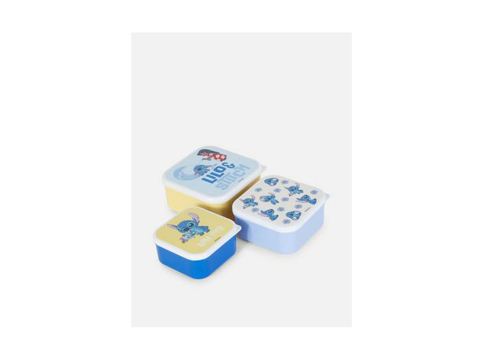 Lot de 3 pots à encas empilables Disney Lilo & Stitch