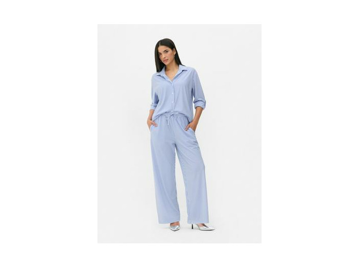 Chemise oversize rayée en jersey