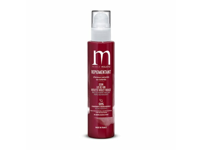 Soin repigmentant cheveux naturels ou colorés lie de vin