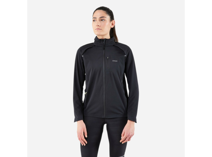 Veste chaude de running Femme - KIPRUN Run 900 Warm Regul Noir
