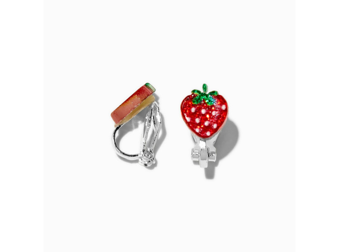 Clous d'oreilles à clip fraise