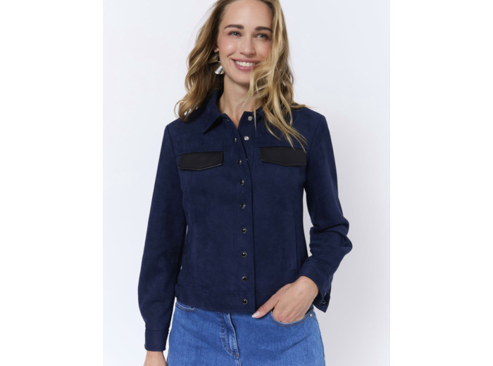 Blouson court uni MARINE Femme