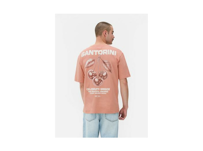 T-shirt à motif Santorini