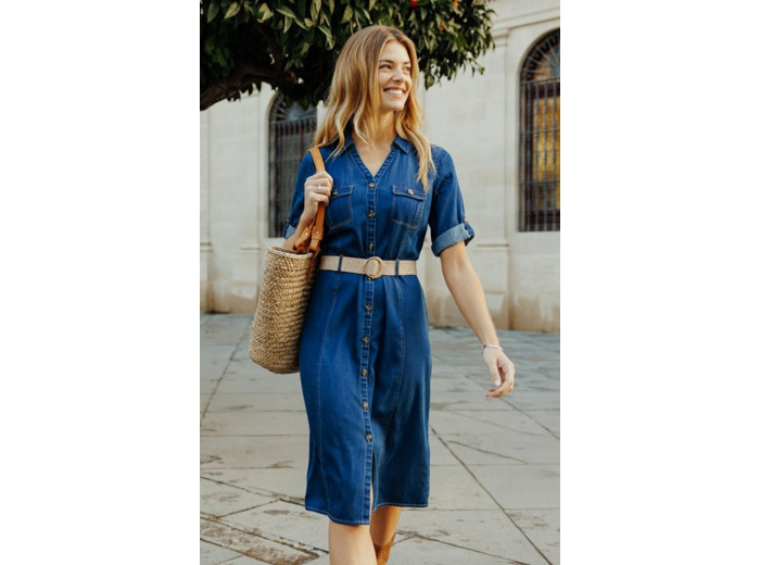 Robe chemise boutonnée