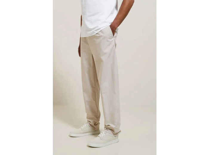 Pantalon coupe relax uni - Gris clair