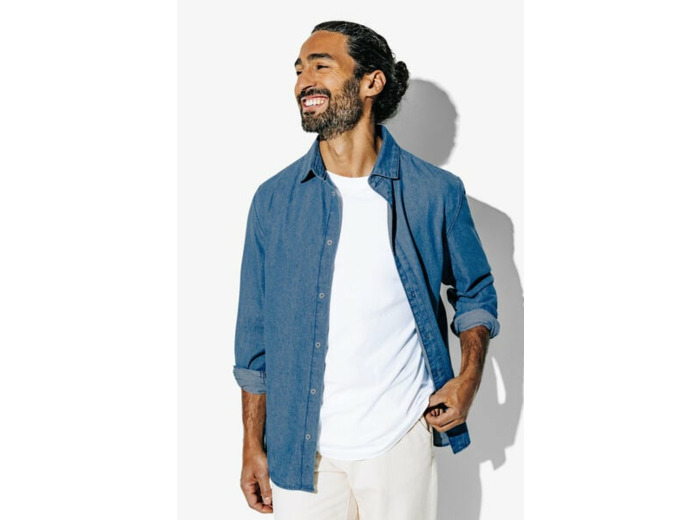 Chemise en jean - Bleu moyen