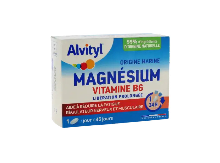 Alvityl Magnésium Vitamine B6 Libération Prolongée Comprimés Lp Boîte De 45