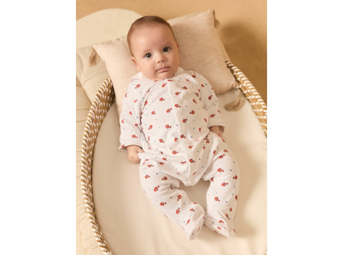 Dors-bien à col marin en interlock