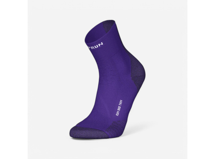 Chaussettes de running KIPRUN run900 épaisses mid violettes