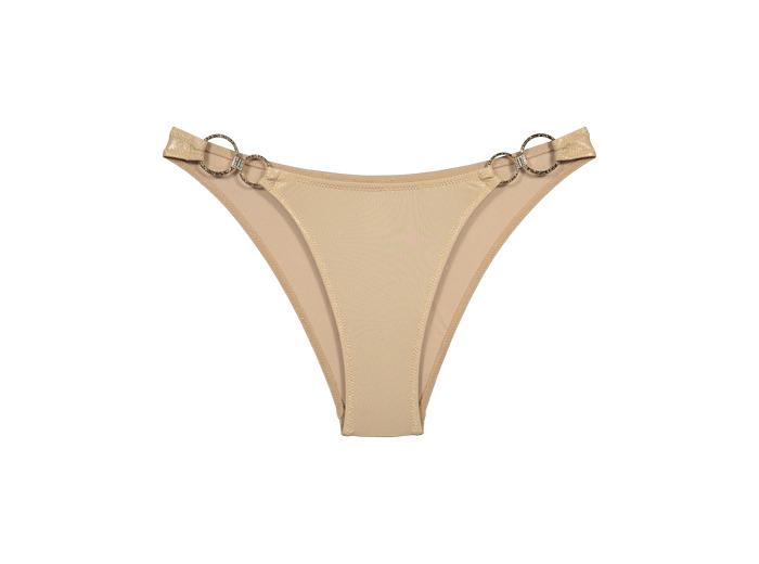 Bas de bikini taille haute avec découpe jambes