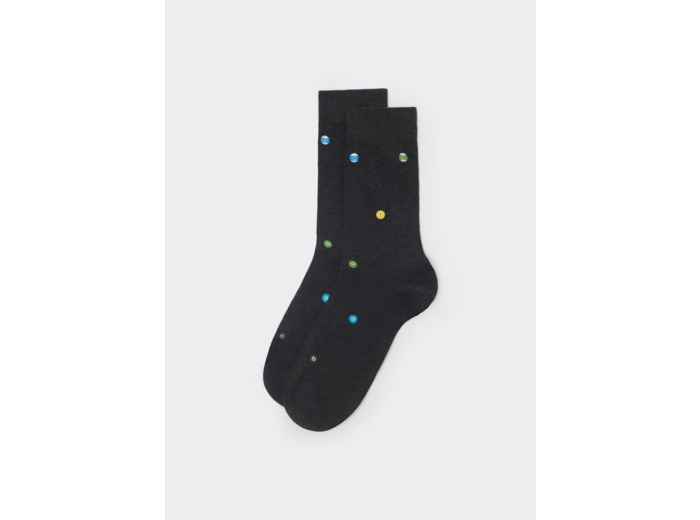 Chaussettes motif fantaisie intégral pour homme