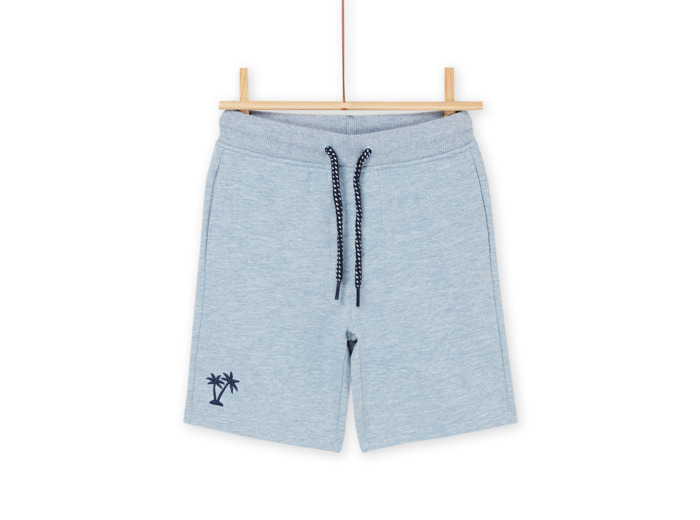 Bermuda bleu en molleton