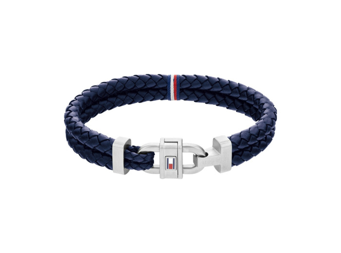 Bracelet cordon Homme Carabiner Bleu