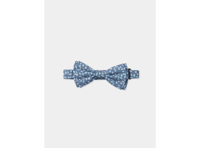 Noeud papillon imprimé feuillage