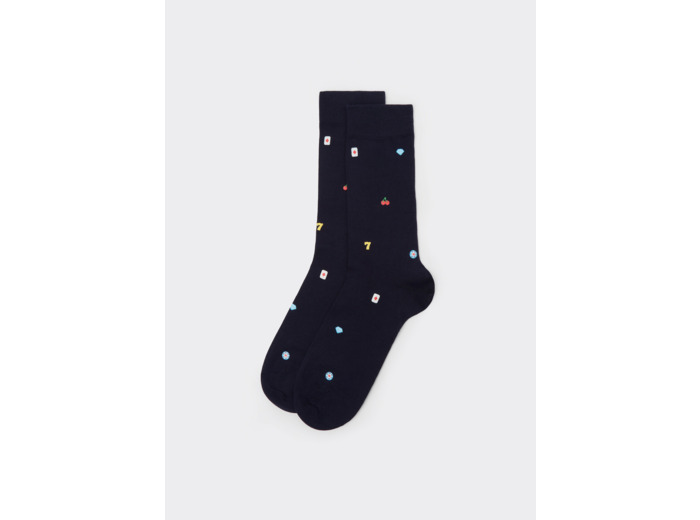 Chaussettes motif fantaisie intégral pour homme
