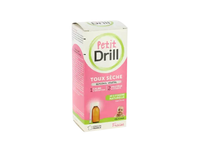 Petit Drill Sirop Nourrisson Fraise Flacon De 125 Ml + Pipette